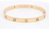 Cartier 18k Rose Gold Love Bracelet Size 19 Ebcrxzdu 144030001017