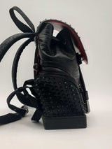 Christian Louboutin Explorafunk Crocodile Embossed Leather Backpack Eb0924pxzsa