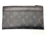 Louis Vuitton Discovery Pochette Black Eclipse Monogram Slim Clutch Do1125crde