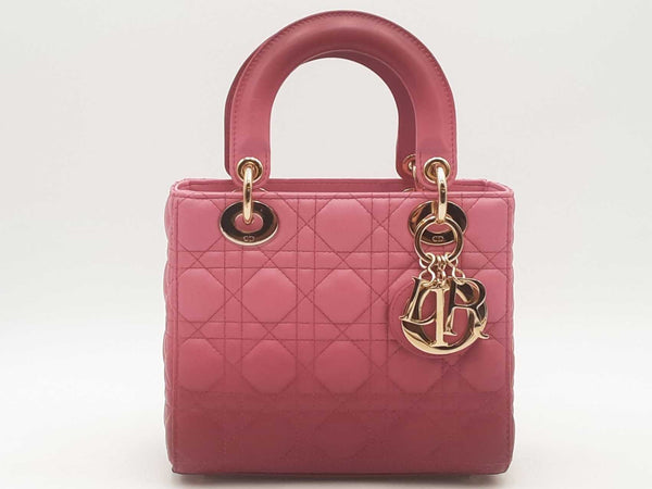 Christian Dior Lady Canage Hombre Pink Small Handbag Aa0325oizxsa