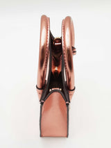 Michael Kors Mercer X-small Crossbody In Metallic Rose Gold Leather Fw0826pxdu