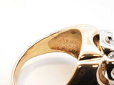0.70 Cttw Diamond & 14k Yellow Gold Cluster Ring 10 Grams Size 6.5 Fw0826ixzdu