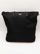 Prada Black Tessuto Nylon Tone Bag Eb0826lrxde