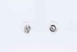 0.4ctw Diamond Stud Earrings In 14k White Gold 0.7 Grams Eb0325lxzdu