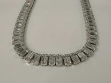 14k White Gold Diamond Tennis Link Chain 147.8 Grams 25 Inch Vc0625przxz