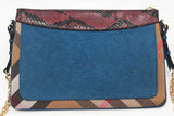 Burberry Check Canvas, Leather & Snakeskin Peyton Crossbody Bag Eb0126orxsa