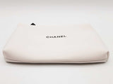 Chanel Vip White Neoprene Cosmetic Pouch Do1124orde