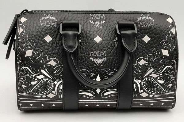 Mcm Aren Boston Bag In Bandana Visetos Eb0824oxzsa