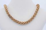 18k Yellow Gold Mesh Chain Necklace 22 Grams 16.5 Inch Eb0926olrxde