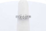 0.86cttw Diamond Ring In 14k White Gold 4.4 Grams Size 4.75 Eb1025sxzde