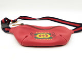 Gucci Hibiscus Red Leather Small Logo Belt Bag Sd0726lpzdu