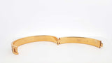 Fendi Forever Fendi Gold-tone & Black Enamel Bangle Bracelet 7 Inch Fw0626lordu
