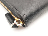 Fendi Zip Around Black Leather Wallet Sd0425rzsa
