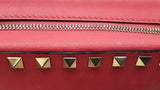 Valentino Rockstud Camera Crossbody Bag In Fuschia Leather Fw0625ozxdu