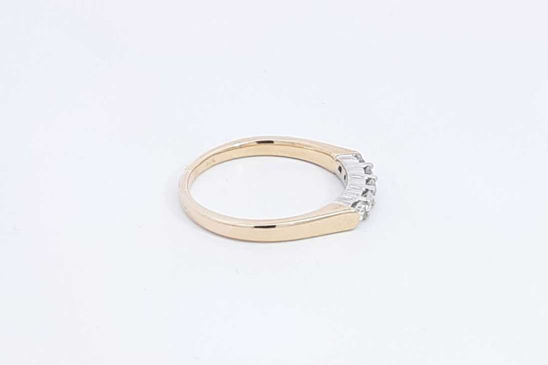 Approx. 0.35ctw Diamond Ring In 14k Yellow Gold 3.4 Grams Size 8.75 Eb1124lrxdu