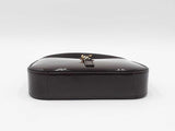 Yves Saint Laurent Le 5 À 7 Hobo Bag In Chocolate Patent Leather Fw0426pzxdu