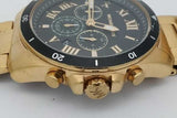 Michael Kors Gold Tone Stainless Steel Alek 44mm Quartz Chronograph Watch Eb0626crsa