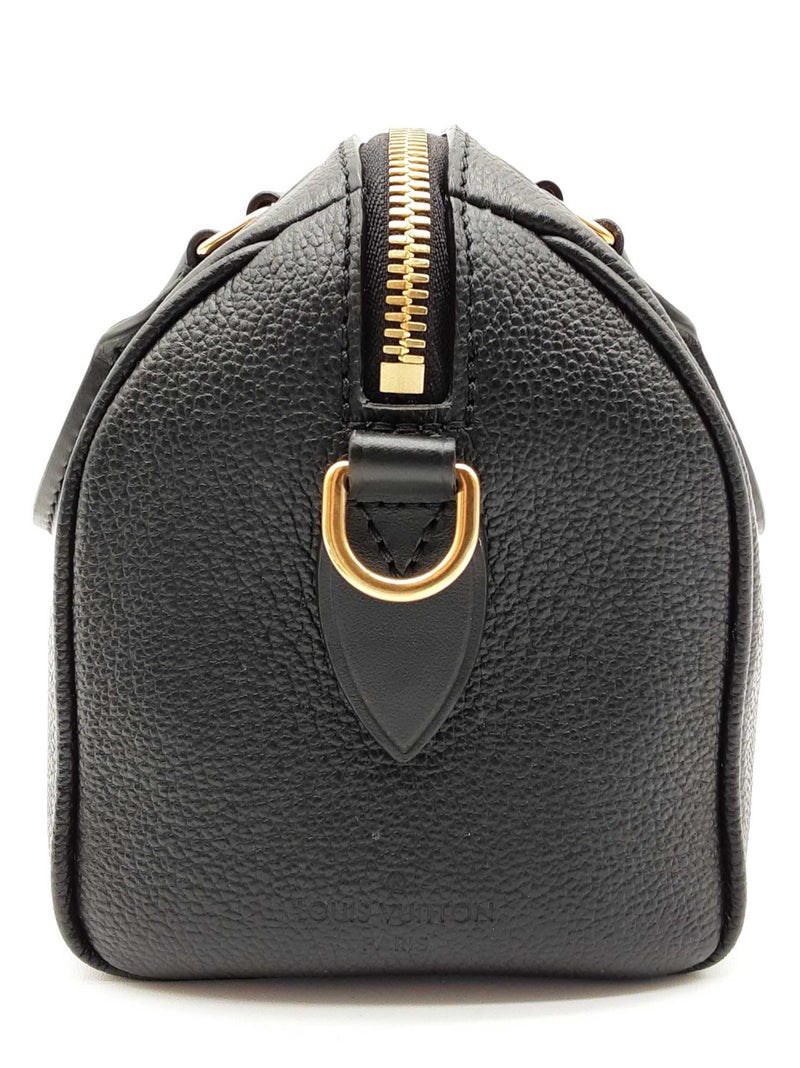 Louis Vuitton 20 Speedy Black Monogram Empreinte Leather Crossbody Bag Do0425lwxzde