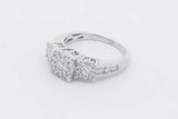 0.78cttw Diamond Ring In 14k White Gold 4.7 Grams Size 7 Eb0126wcrsa