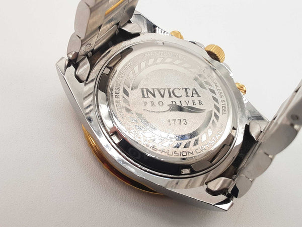 Invicta 1773 43 Pro Diver Chronograph Two-tone Steel Quartz Watch Do1025exde