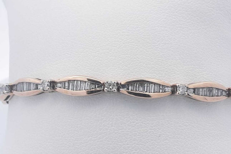 Approx. 3.19ctw Diamond Bracelet In 10k Yellow Gold 8.3 Grams 6 Inch Eb1124rxzsa