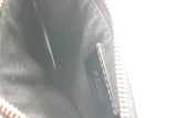 Fendi Ff Diagonal Black & Yellow Stripe Coin Pouch Keychain Wallet Eb0826crde