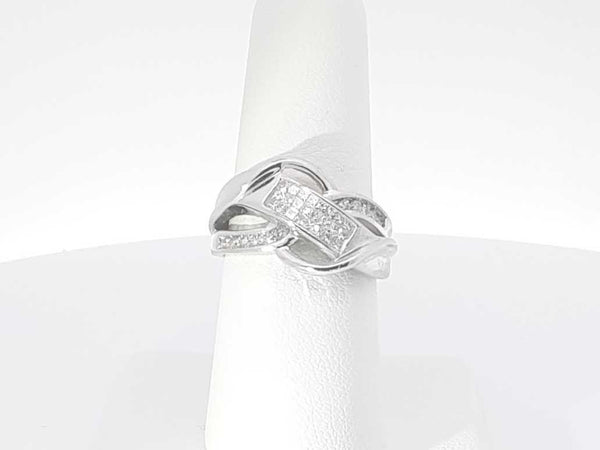 .35 Diamonds 14k White Gold 14k 5.5 Grams Ring Size 7 Sd0625oorsa