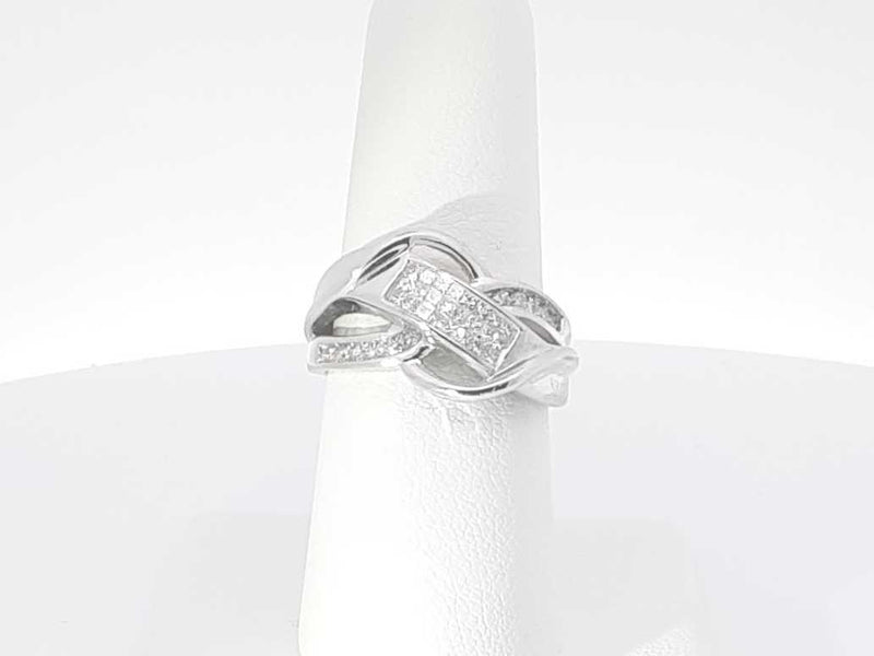 .35 Diamonds 14k White Gold 14k 5.5 Grams Ring Size 7 Sd0625oorsa