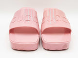 Gucci Rubber Logo Platform Wild Rose Slide Sandals Size 39 Sd0926lzxdu