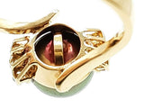 Multicolor Iridescent Gray Pearl 18k Yellow Gold 5.3g Ring Size 8 Do0526pixde
