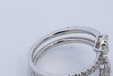 14k White Gold Diamond Bypass Ring 3.5 Grams Size 6 Eb0626rxzde