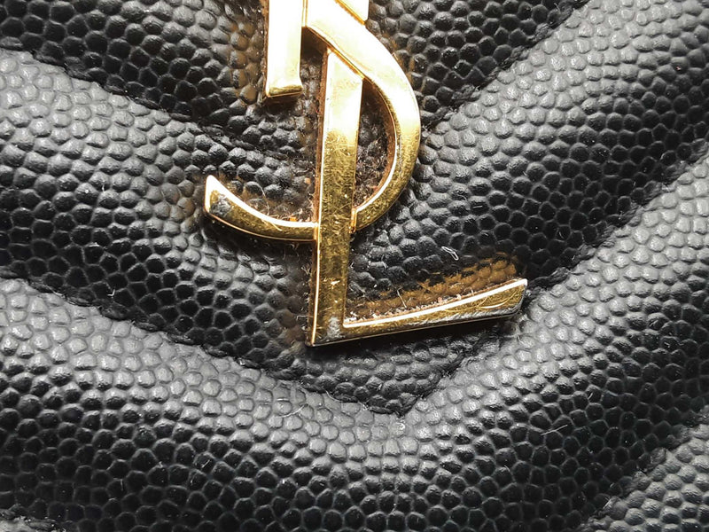 Ysl Saint Laurent Grain De Poudre Monogram Bill Pouch Sd0725ozxsa