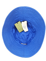 Gucci Brella Cloche Gg Logo Blue Bucket Hat Size L Do0926lrxde