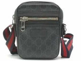 Gucci Small Messenger Bag Black Coated Canvas Aa0926pzxsa