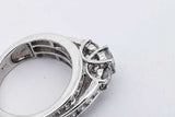 1.15cttw Diamond 14k White Gold Ring 6.4 Grams Size 7 Eb0626cxzsa