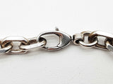 Gucci Gg Interlocking 0.925 Silver 19.7g Cable Chain Bracelet Size 18/ L 7 In Do0424lxzde