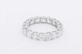 3.96cttw Lab Grown Diamond Eternity Band 14k White Gold 2.5g Size 7 Eb0826crxsa