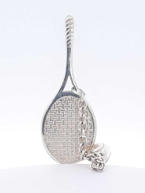 Tiffany & Co. Sterling Silver Tennis Racket Pendant, 33.4 Grams Hs0124exsa