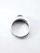 Star Sapphire, Diamond, & 10k White Gold Statement Ring 13.8 Grams Size 10.75 Fw0526crrdu