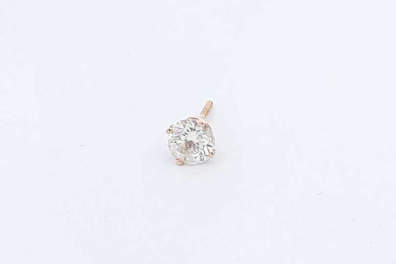 Approx. 0.52ctw Diamond Stud Screwback Earring 14k Yellow Gold 0.5g Eb1024wxzdu