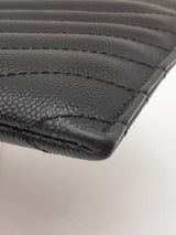 Yves Saint Laurent Chevron-quilted Pebbled Leather Bill Holder Fw0725wzxdu