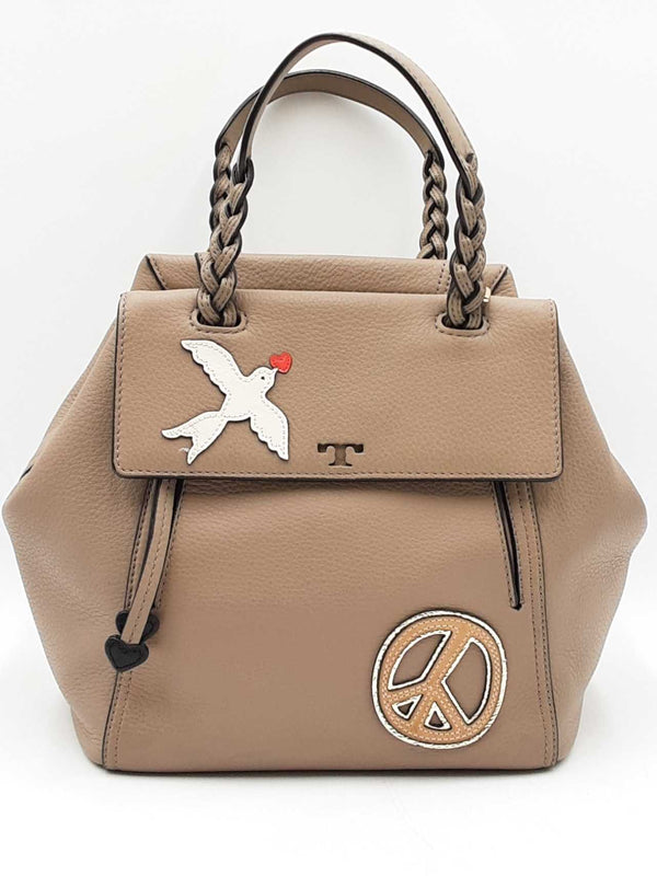 Tory Burch Peace Half Moon Top Handle Satchel Bag Eb1225lixdu