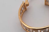 18k Yellow Gold Greek Key Hoop Earrings 3 Grams Eb0426oorsa