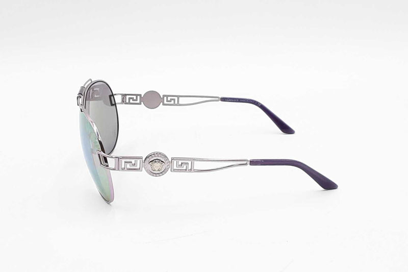 Versace Mod. 2160 Medusa Mirrored Aviator Sunglasses Eb1024rxdu