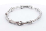 Tiffany & Co. 1996 Sterling Silver Bamboo Bangle Bracelet 46.8g Eb0624lrxdu