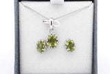 Set Of 5 Gemstone Ensemble Sets In Sterling Silver Eb0925crsa