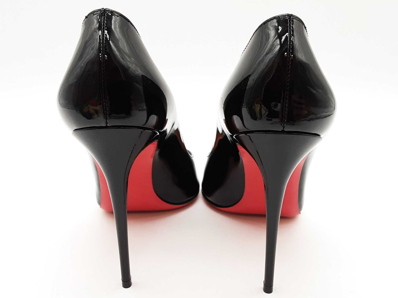 Christian Louboutin Corneille 100 Black Patent Heels Size Eu 39.5 Do0825loxde