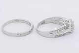 0.46cttw Diamond Wedding Set In 10k White Gold 4.4 Grams Size 7 Eb0226oorsa