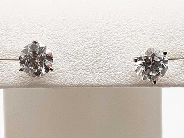 2.00 Cttw Lab Grown Diamonds 14k White Gold 1.1g Stud Earrings Do0723srxde