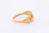 24k Yellow Gold Flower Ring 4.7 Grams Size 8.5 Eb0924olrsa